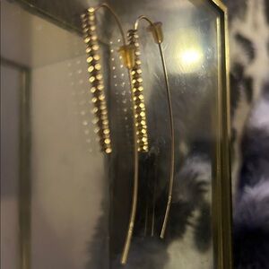 Aldo Gold and Black Beaded Earrings